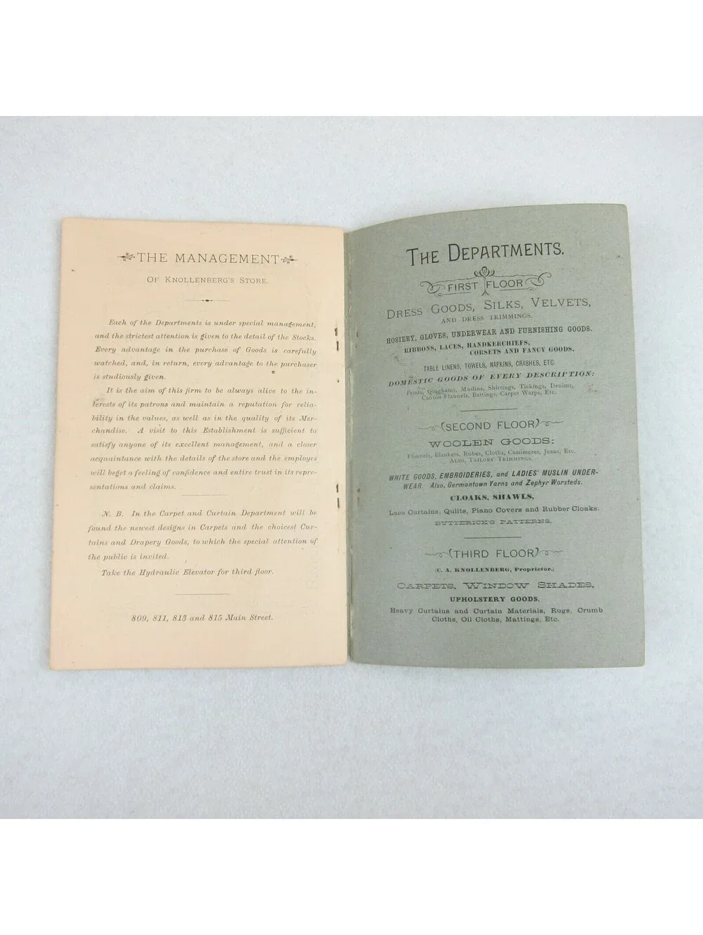 1888 George H Knollenbergs Illustrated Almanac Richmond Indiana Advertising RARE